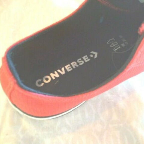 Converse All Star Nylon Color Red Sneakers Mens US Size 9 - Picture 3 of 6